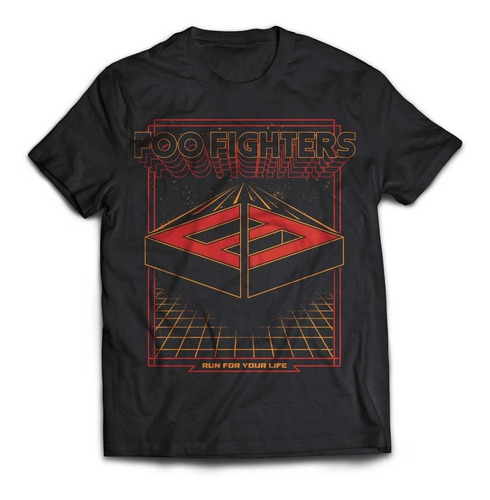 Camiseta Foo Fighters Run Vintage Arcade Rock Activity