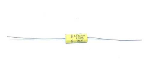 Kit Com 05 Pçs - Capacitor Pol. Mac 330k 250v Axial (0,33uf)