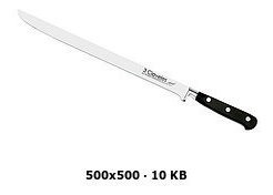 Cuchillo Inox Forjado/caliente Jamonero 25cm Tres Claveles