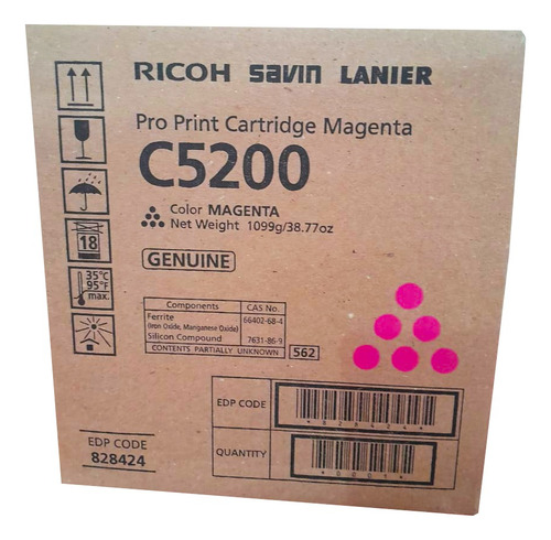 Toner Ricoh Pro C5200s Color Magenta 828424 Original