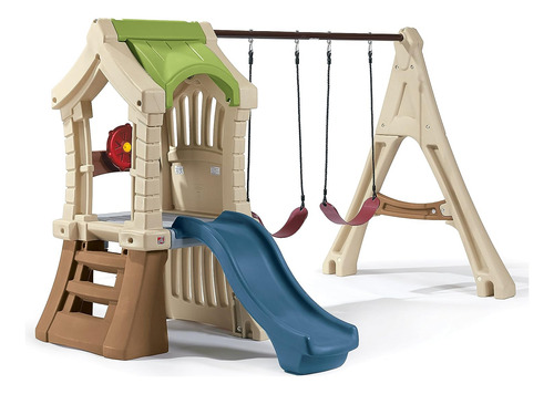 Paso2 Play Up Gym Set | Niños Swing Al Aire Libre Con Diapos