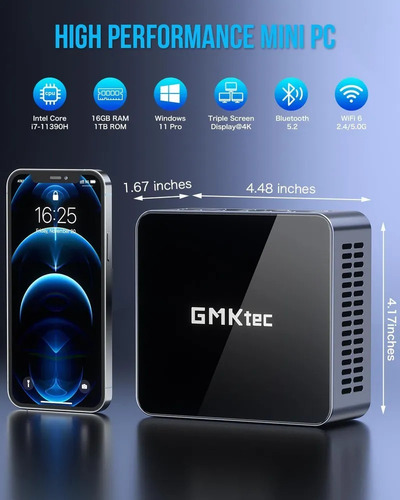 Mini Pc Intel 11th I7-11390h 32 Gb Ddr4 Ram 1 Tb Ssd Win11