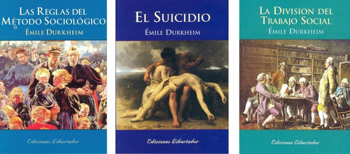 Lote X 3 Libros Nuevos Émile Durkheim