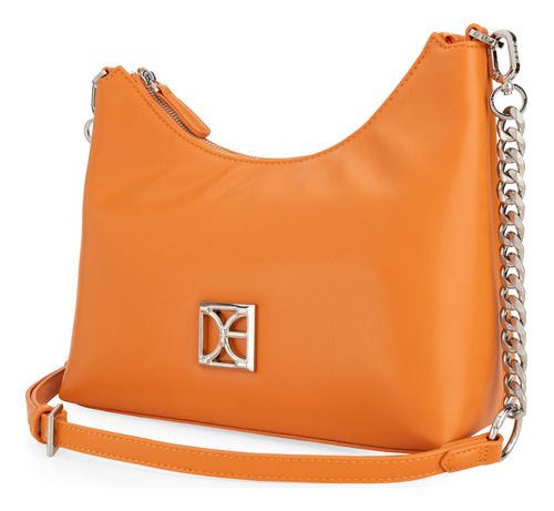 Bolsa Hobo Cloe Izisyla Mediano Color Naranja