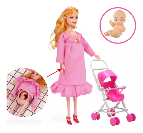 Brinquedos infantis bonecas 1 pçs educacional real boneca grávida