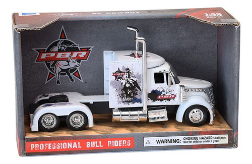 Camión International Lonestar, Peterbilt W900 New Ray 1:43 Color Blanco Toro