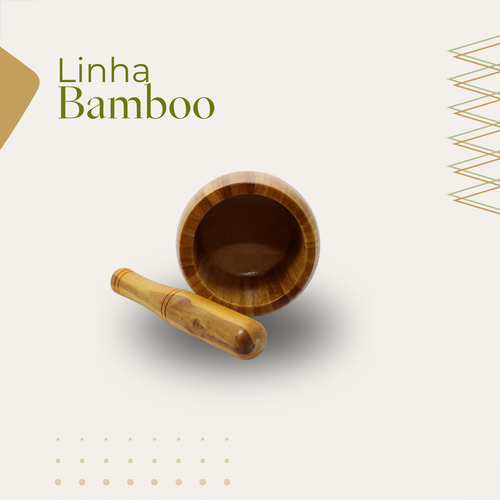 Pilão De Bambu Amassador De Temperos E Caipirinha Socador