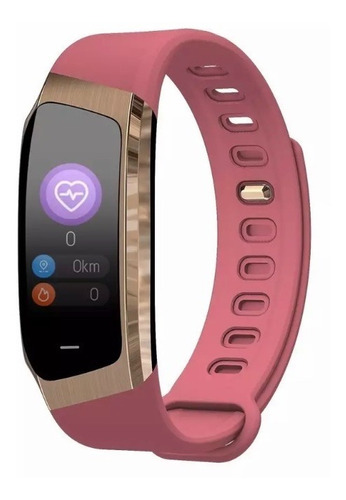 Imagen 1 de 3 de Reloj Inteligente Smart Watch Elegante Mujer Color Rosado