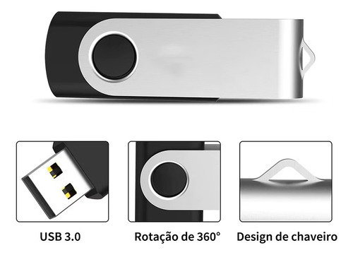 32gb Pendrive Rotativo 2 Em 1;compatível Com Notebooks