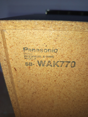 Módular 1 Subwoofer Panasonic Ak770 250 W 6 Ohms Funcionando Negro 250 W (Usado)