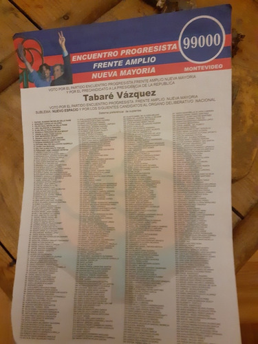Elecciones Internas Junio 2004 - Lista 99000 E.p. F. Amplio