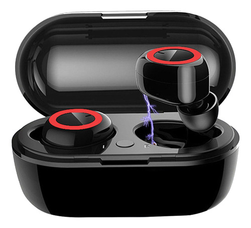 Auriculares In Ear Bluetooth Inalambrico Wireless Deportivos Suono BT P15  Color Negro