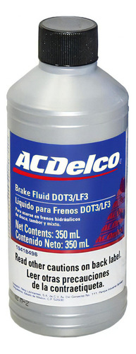 Liquido De Frenos Acdelco Dot3 350ml Chevrolet Gmc Cadillac