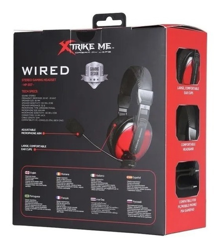 Imagen 4 de 9 de Auriculares Gamer Con Microfono Ideal Ps4 Xbox Pc Xtrike Me