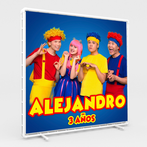 Lona 1 X 1 Metros Personalizada Fiesta Cumpleaños Personajes D Billions