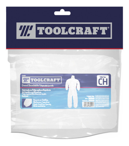 Overol Desechable Talla S Repelente De Líquidos Toolcraft