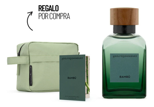 Kit Perfume Hombre Adolfo Dominguez Bambú Edt 120 Ml + Neces
