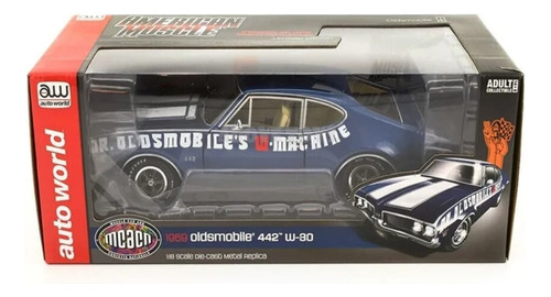Oldsmobile 442 Dr, Auto World Escala 1/18 Azul