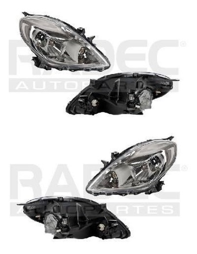 Par Juego Faros Nissan Versa 2012 - 2014 Depo Rxc