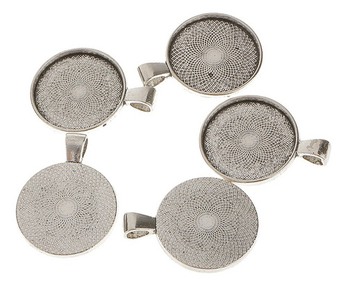 100pcs 25mm Base De Aleación Redonda Ajuste Del Camafeo