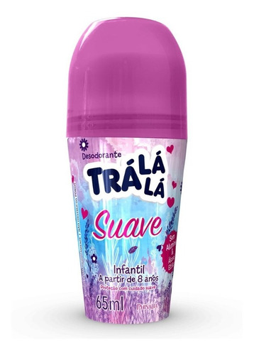 Desodorante Roll On Trá Lá Lá 65 Ml Suave(kit/03 Und)