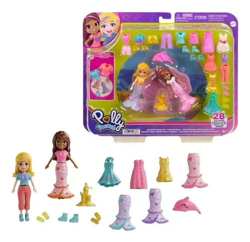 Polly Pocket Pack De Moda Sirena Brillante