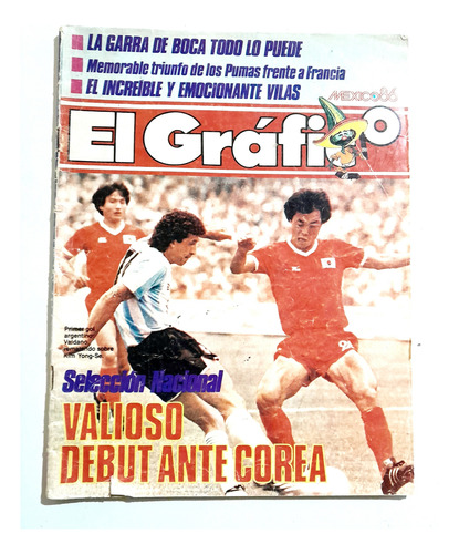 Revista El Grafico. Mundial 86/90. Maradona. Lote 7 Revistas (Usado)