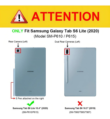 Funda Para Samsung 10.4 Tab S6 Lite Sm-p610 2020 Blooming Hi