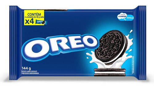 Imagem 2 de 8 de Biscoito Recheado Baunilha Oreo 144g