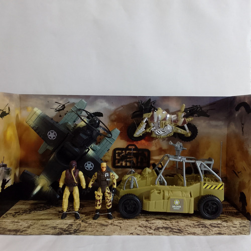 Boneco Militar Tipo Comandos Em Ação Gi Joe Hidroavião Bugre