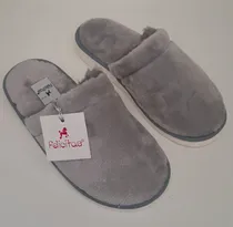 Comprar Pantuflas De Peluche Y Piel Sintética Taco Chino Felicitas