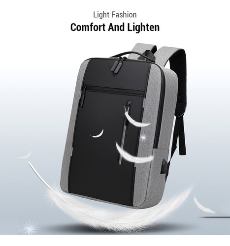 Mochila De Trabajo Usb De Gran Capacidad Para Ordenador Port