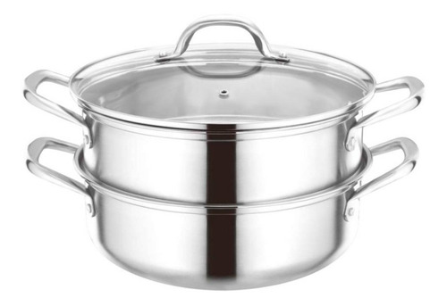 Olla Boma Apilable Acero Inox 28cm Vaporera Apta Inducción