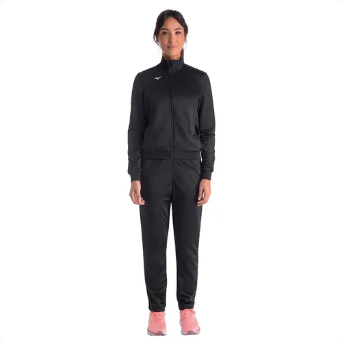 Conjunto Agasalho Mizuno Basic Ii Feminino Preto P