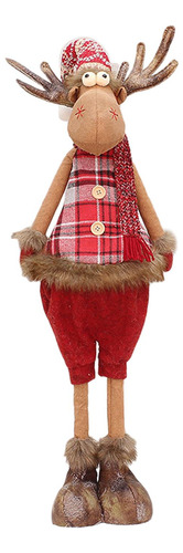 Figura De Muñeca De Alce De Navidad, Estilo C 22x15x68cm