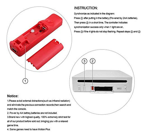 2 Paquetes De Controlador Y Nunchuck Para Wii Y Wii U, Gamep