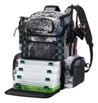 Comprar Mochila De Pesca Con Soportes Para Caña Y 4 Cajas Aparejos