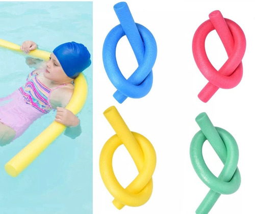 Fideo Flotador De Espuma Pack X4 Tallarín Piscina Surtido