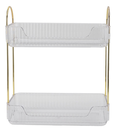 Soporte De Maquillaje De Doble Capa, Moderno Y Lujoso, 2 Niv