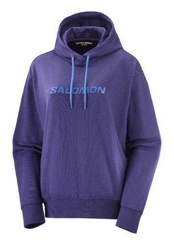 Poleron Mujer Outlife Hoody Azul Salomon