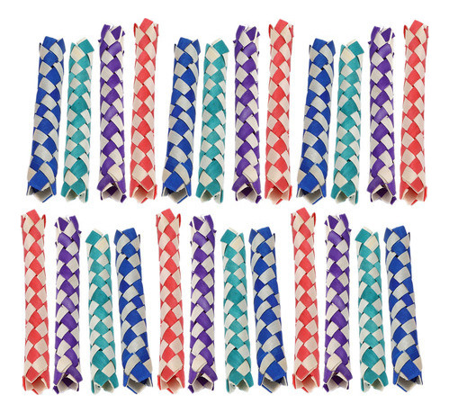 Armadilhas De Bambu Chinesas 24pcs Dedo Pássaros Papagaios M