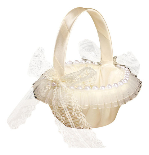 Cesta De Almacenamiento De Pétalos For Niña De Flores De
