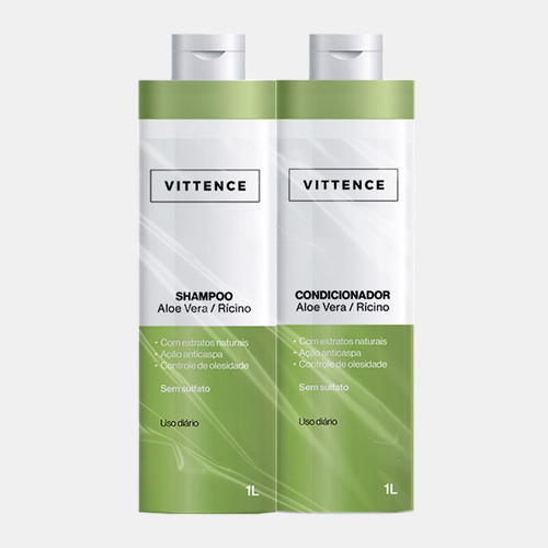 Kit Vittence Aloe Vera Shampoo 1l + Condicionador 1l