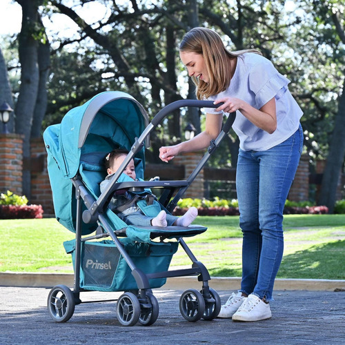 Carriola Con Portabebe Prinsel Reversible Oviedo Gris Gris