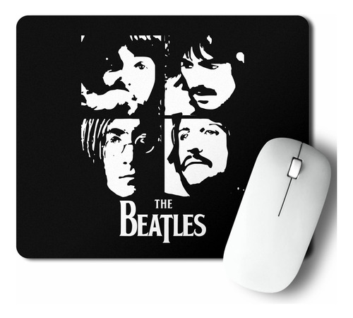 Mouse Pad The Beatles Black And White (d0278 Boleto.store)