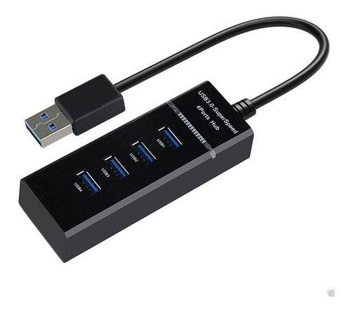 Hub Usb 3.0 / 4 Puertos Extensión Multipuerto Max Vel 5gbps