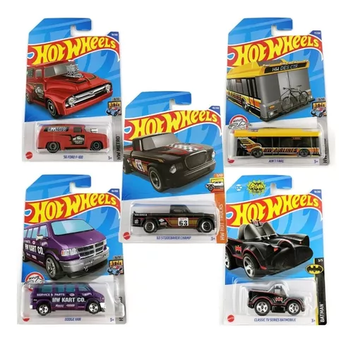 Pacote Com 3 Carrinhos Hot Wheels Original S/ Repetir Mattel