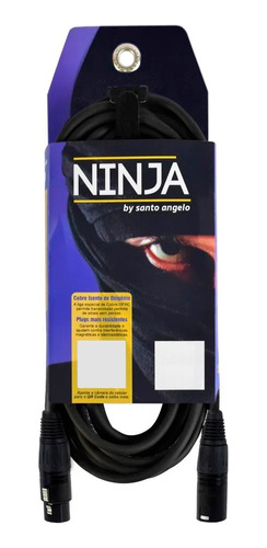 Cabo Para Microfone Santo Angelo Ninja Lw Xlr 15ft 4,57m