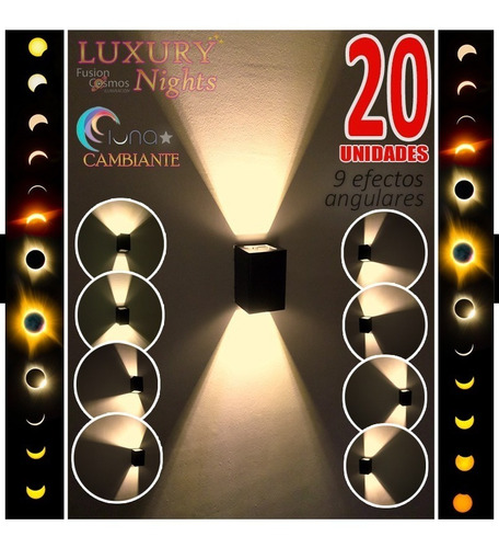 Luces Bar Bolichera Luz Regulable 9 Efecto Apto Led Pack X20