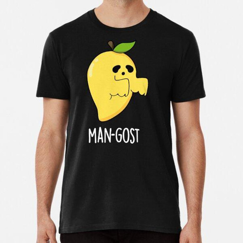 Remera Man-gost Halloween Funny Mango Fruit Ghost Puns (bg O